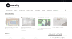 Desktop Screenshot of informalityblog.com